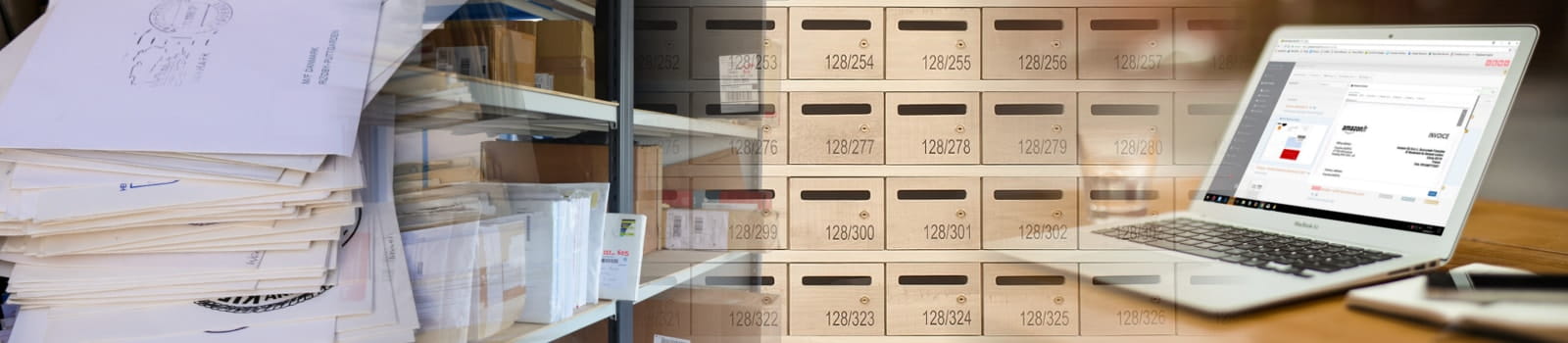 Un bureau virtuel avec réception de courrier